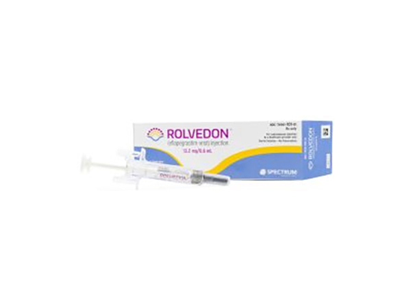 Rolvedon (Eflapegrastim) is indicated to decrease the incidence of infection, as manifested by febrile neutropenia, in adult patients with non-myeloid malignancies receiving myelosuppressive anti-cancer drugs associated with clinically significant incidence of febrile neutropenia. Rolvedin is a long-acting G-CSF analog developed by Hanmi Pharmaceutical and licensed to Spectrum Pharmaceuticals.