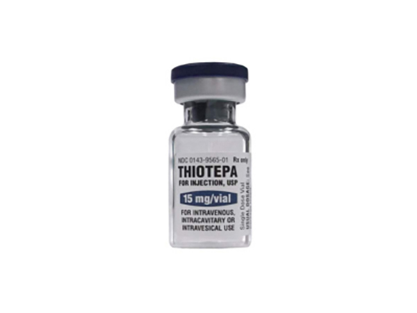 TEPADINA(Thiotepa) is used to lower risk of graft rejection when used with other medicines (eg, high-dose busulfan, cyclophosphamide) as a preparative regimen for stem cell transplantation in children with class 3 beta-thalassemia. It is also used to treat cancer of the breast, ovary, and urinary bladder. Manufacturer : Amneal Pharmaceuticals.