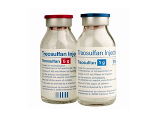 Ovastat(Treosulfan) in combination with fludarabine is indicated as part of conditioning treatment prior to allogeneic haematopoietic stem cell transplantation (alloHSCT) in adults with malignant and non malignant diseases, and in children older than one month with malignant diseases. Manufacturer: Medexus Pharmaceuticals Inc