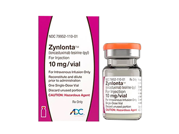 Zynlonta(Loncastuximab tesirine) is a monoclonal antibody conjugate medication used to treat large B-cell lymphoma and high-grade B-cell lymphoma. It is an antibody-drug conjugate composed of a humanized antibody targeting the protein CD19. Manufacturer: ADC Therapeutics