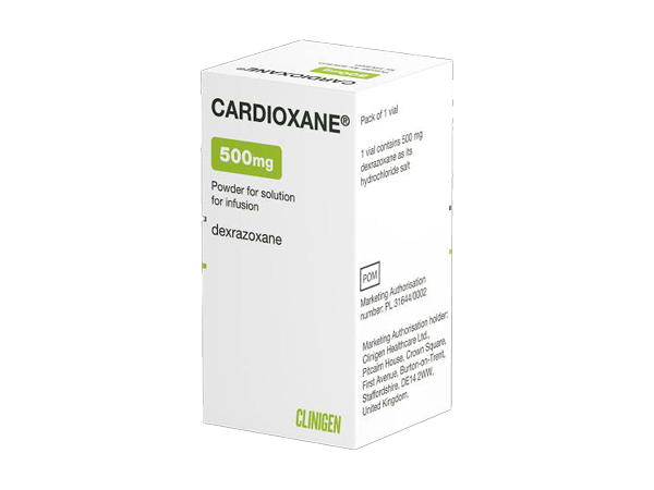It is used to reduce the incidence and severity of cardiomyopathy associated with doxorubicin administration in women with metastatic breast cancer who have received a cumulative doxorubicin dose.