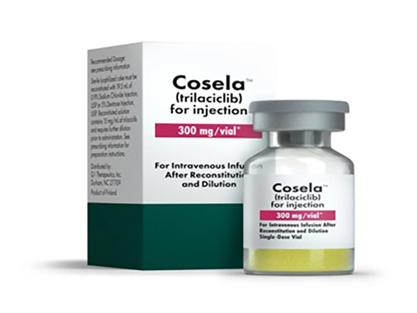 COSELA is indicated to decrease the incidence of chemotherapy-induced myelosuppression in adult patients when administered prior to a platinum/etoposide-containing regimen or topotecan containing regimen for extensive-stage small cell lung cancer (ES-SCLC). Manufacturer: G1 Therapeutics, Inc