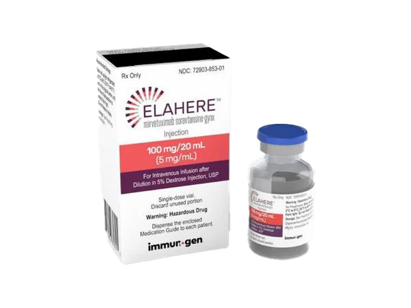 It is used to treat adults with folate receptor-alpha (FRα) -positive platinum-resistant epithelial ovarian, fallopian tube, or primary peritoneal cancer, who have already received 1 to 3 prior systemic treatments. Patients are selected based on the results of an FDA-approved test that measures FRα tumor expression.