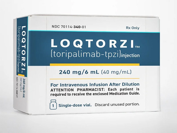 LOQTORZI™ (toripalimab-tpzi), FDA approved in All Lines of Treatment for Recurrent or Metastatic Nasopharyngeal Carcinoma (NPC). Manufacturer:Coherus and Junshi Biosciences
Put the correct image of the pack shot