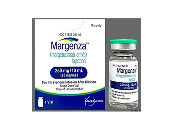 MARGENZA(Margetuximab) is a prescription medicine approved for use in combination with chemotherapy for the treatment of adult patients with metastatic HER2-positive breast cancer who have received two or more prior anti-HER2 regimens, at least one of which was for metastatic disease. Manufacturer:MacroGenics, Inc