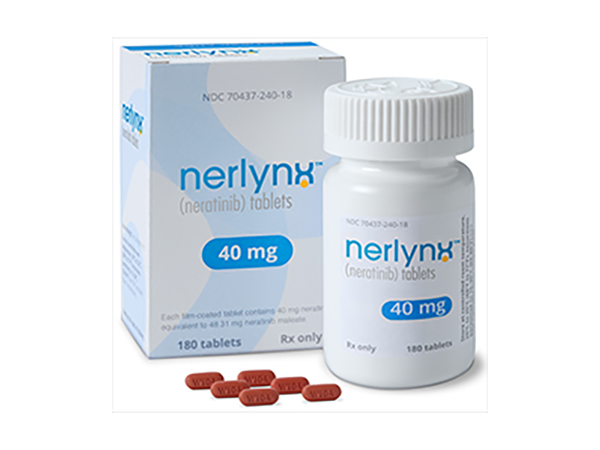 Nerlynx (neratinib) is used to treat a certain type of breast cancer called HER2-positive breast cancer. It may be used in early stage breast cancer or in people who have cancer that has spread to other parts of the body (metastatic) Manufacturer: Puma Biotechnology