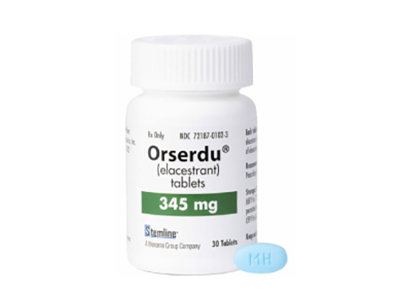 ORSERDU is a cancer medicine used to treat postmenopausal women and men with breast cancer that is locally advanced or metastatic. Manufacturer: Stemline Therapeutics, Inc., a Menarini Group Company