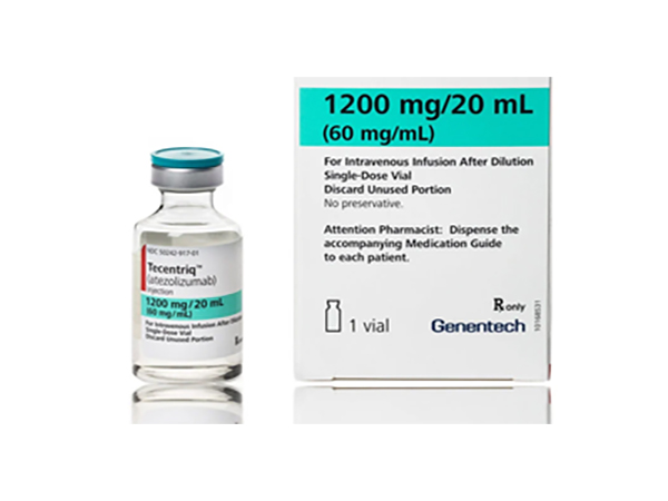 Tecentriq(atezolizumab) is a brand-name prescription drug that's used to treat certain types of cancer. Specifically, Tecentriq is FDA-approved for certain uses in adults with the following types of cancer: triple-negative breast cancer (TNBC) small cell lung cancer (SCLC) Manufacturer: Roche