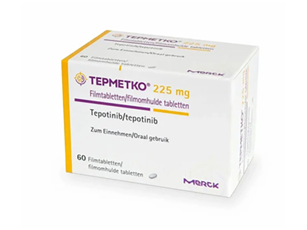 Tepotinib (Tepmetko) is used to treat the adult patients with metastatic non–small cell lung cancer (NSCLC) Manufacturer: Merck