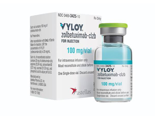 It is a claudin 18.2-directed cytolytic antibody and is indicated in combination with fluoropyrimidineand platinum-containing chemotherapy for the first-line treatment of adults with locally advanced unresectable or metastatic human epidermal growth factor receptor 2 (HER2)-negative gastric or gastroesophageal junction adenocarcinoma whose tumors are claudin (CLDN) 18.2 positive.